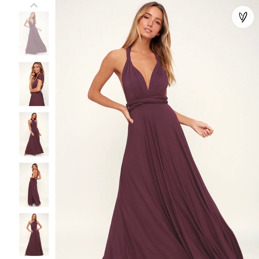 Tricks of the Trade Plum Purple Maxi Dress